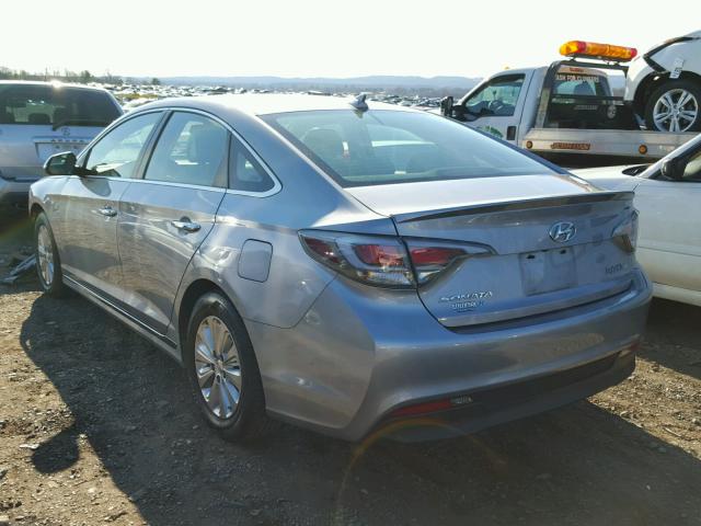 KMHE24L13GA026409 - 2016 HYUNDAI SONATA HYB GRAY photo 3