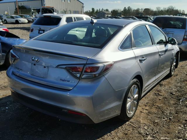 KMHE24L13GA026409 - 2016 HYUNDAI SONATA HYB GRAY photo 4