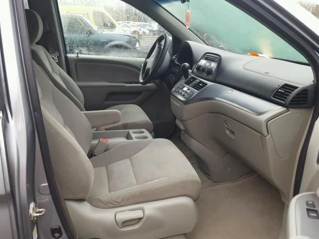 5FNRL38438B005813 - 2008 HONDA ODYSSEY EX GRAY photo 5