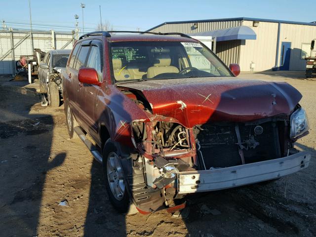 JTEGF21A920042147 - 2002 TOYOTA HIGHLANDER RED photo 1