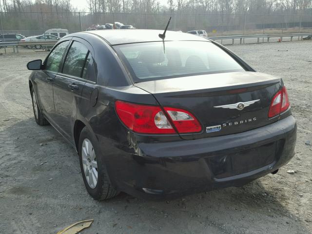 1C3LC46R78N174216 - 2008 CHRYSLER SEBRING LX BLACK photo 3