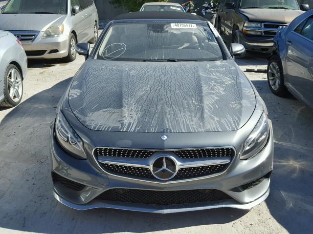 WDDXK8CB6HA021290 - 2017 MERCEDES-BENZ S 550 GRAY photo 9