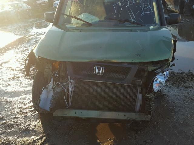 5J6YH18776L014725 - 2006 HONDA ELEMENT EX GREEN photo 7