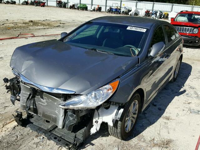 5NPEB4AC5EH933936 - 2014 HYUNDAI SONATA GLS GRAY photo 2