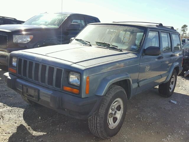 1J4FT68SXXL524706 - 1999 JEEP CHEROKEE S BLUE photo 2