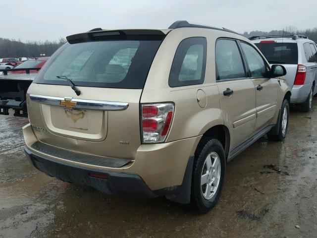 2CNDL23F066153767 - 2006 CHEVROLET EQUINOX LS TAN photo 4