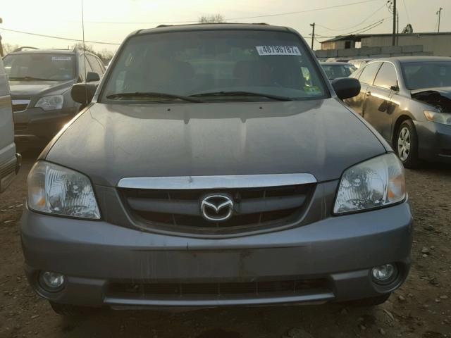 4F2CU08132KM16050 - 2002 MAZDA TRIBUTE LX GRAY photo 9