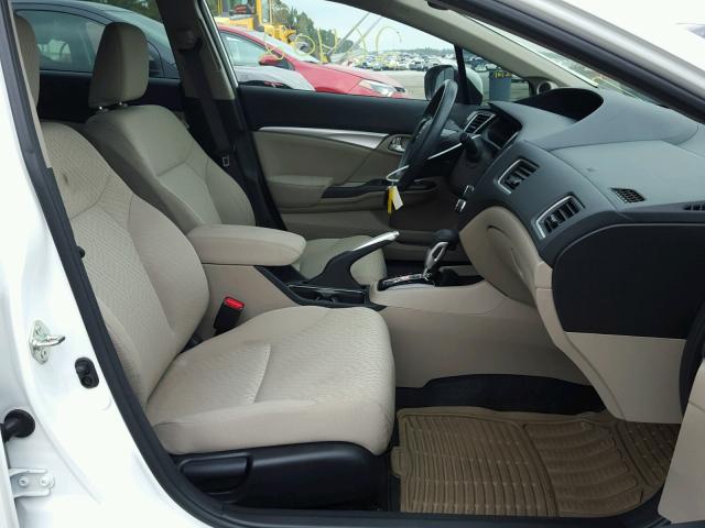 19XFB2F89EE068633 - 2014 HONDA CIVIC EX WHITE photo 5
