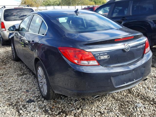 2G4GS5EV0D9188360 - 2013 BUICK REGAL PREM BLUE photo 3