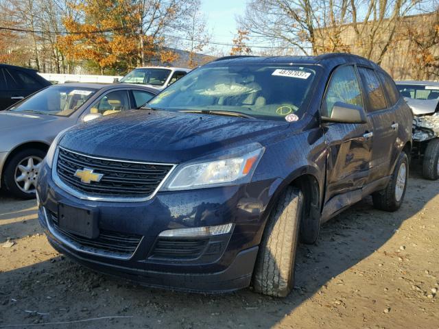 1GNKRFED4FJ304326 - 2015 CHEVROLET TRAVERSE L BLUE photo 2