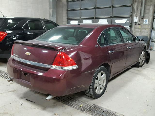 2G1WU58R979321073 - 2007 CHEVROLET IMPALA LTZ MAROON photo 4