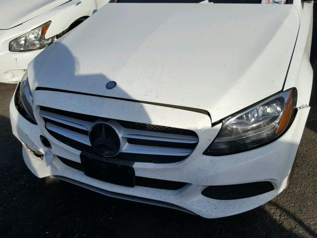 55SWF4JB6GU167943 - 2016 MERCEDES-BENZ C 300 WHITE photo 7