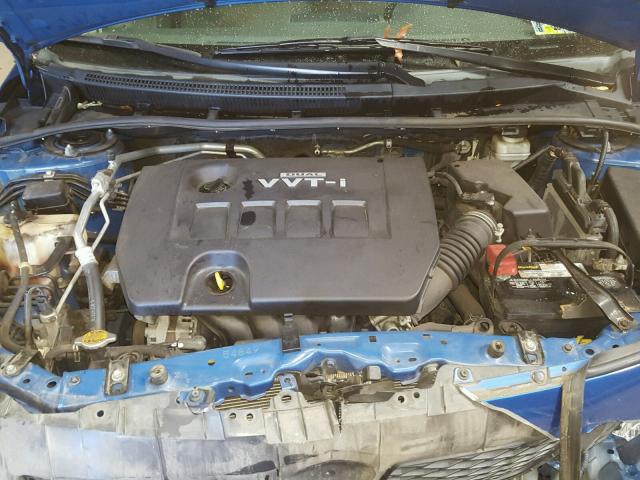 2T1BU4EEXAC331877 - 2010 TOYOTA COROLLA BA BLUE photo 7