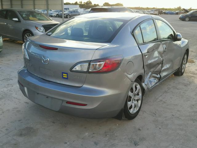 JM1BL1UF7C1520666 - 2012 MAZDA 3 I SILVER photo 4