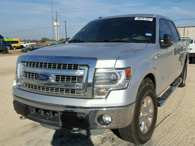 1FTFW1ET0EFD08209 - 2014 FORD F150 SUPER SILVER photo 2