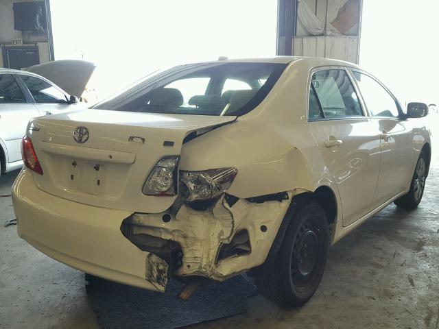 1NXBU4EE7AZ316414 - 2010 TOYOTA COROLLA BA WHITE photo 4