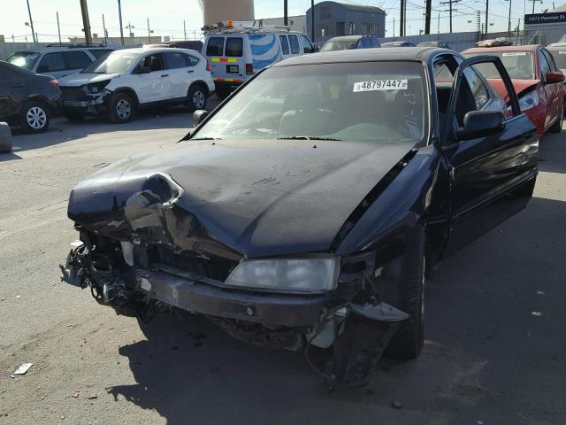 1HGCD7266VA031039 - 1997 HONDA ACCORD EX BLACK photo 2