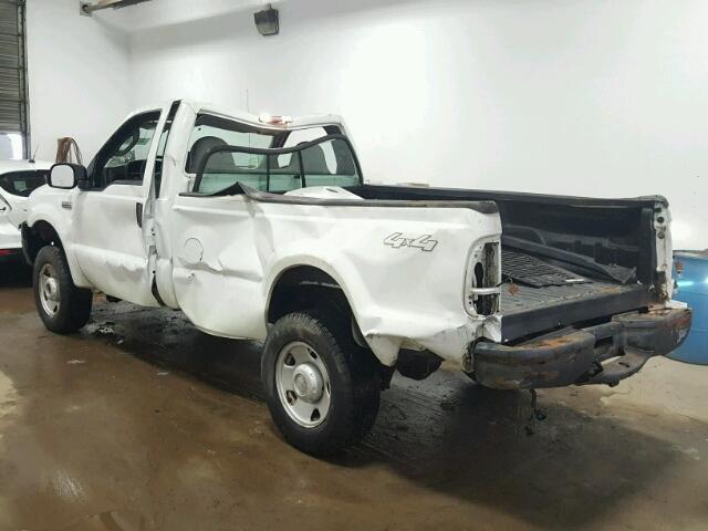 1FTNF21597EB30169 - 2007 FORD F250 SUPER WHITE photo 3