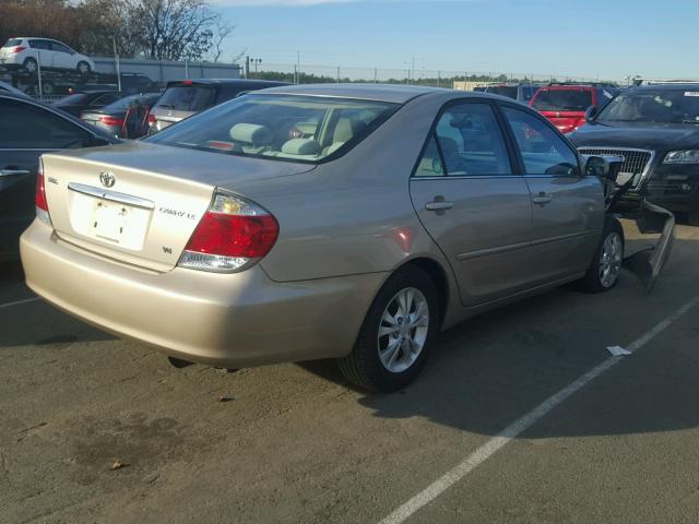 4T1BF30K85U110140 - 2005 TOYOTA CAMRY LE ოქროსფერი ფოტო 4