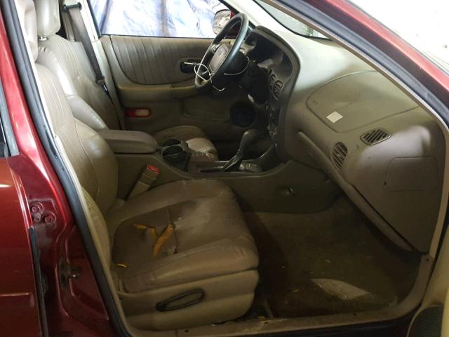 1G2WP52K5YF219521 - 2000 PONTIAC GRAND PRIX მუქწითელი ფოტო 5
