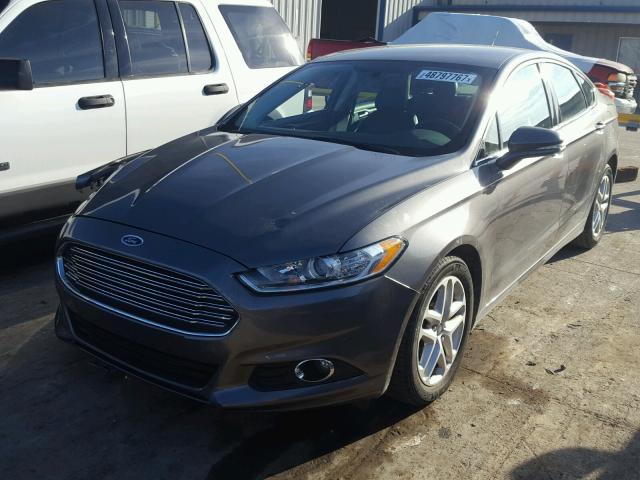 3FA6P0HD2ER353107 - 2014 FORD FUSION SE GRAY photo 2