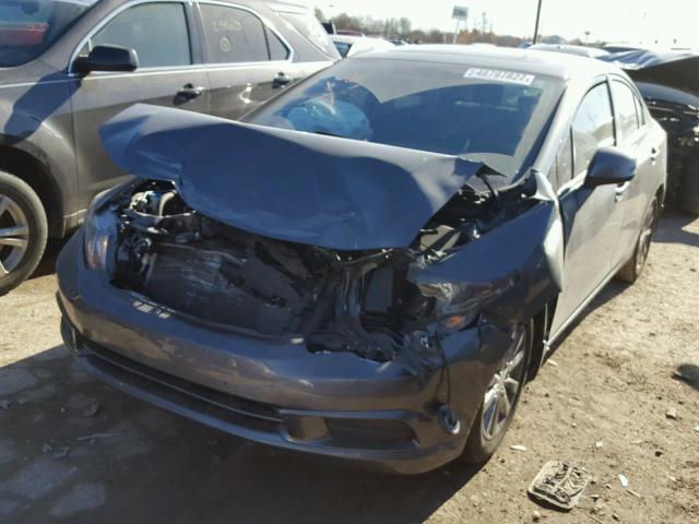 19XFB2F84CE096188 - 2012 HONDA CIVIC EX SILVER photo 2