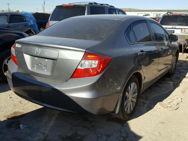 19XFB2F84CE096188 - 2012 HONDA CIVIC EX SILVER photo 4