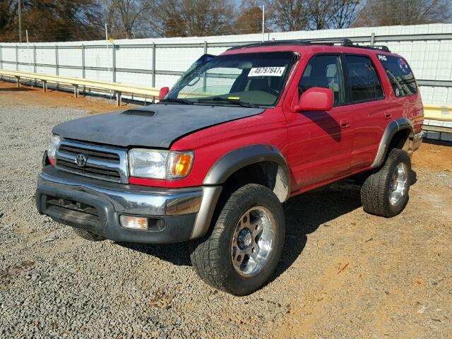 JT3HN86R8Y0312138 - 2000 TOYOTA 4RUNNER SR RED photo 2