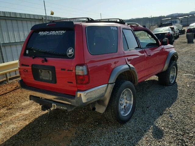 JT3HN86R8Y0312138 - 2000 TOYOTA 4RUNNER SR RED photo 4