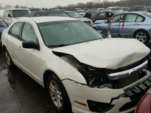 3FAHP0GA8CR358888 - 2012 FORD FUSION S WHITE photo 1