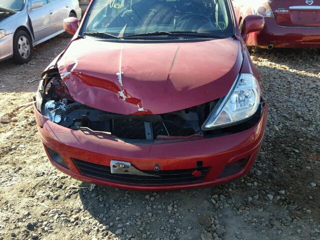 3N1BC1AP7AL374274 - 2010 NISSAN VERSA S RED photo 9