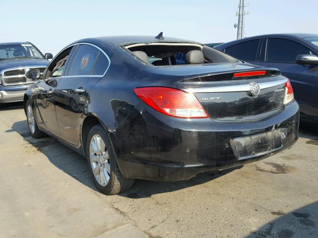 2G4GS5ER4D9141240 - 2013 BUICK REGAL PREM BLACK photo 3