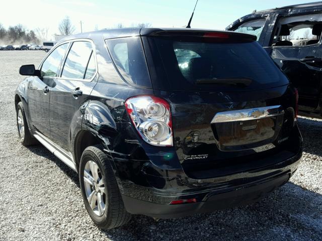 2CNALBEC8B6227730 - 2011 CHEVROLET EQUINOX LS BLACK photo 3