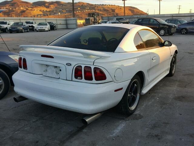1FAFP42X7WF186638 - 1998 FORD MUSTANG GT WHITE photo 4