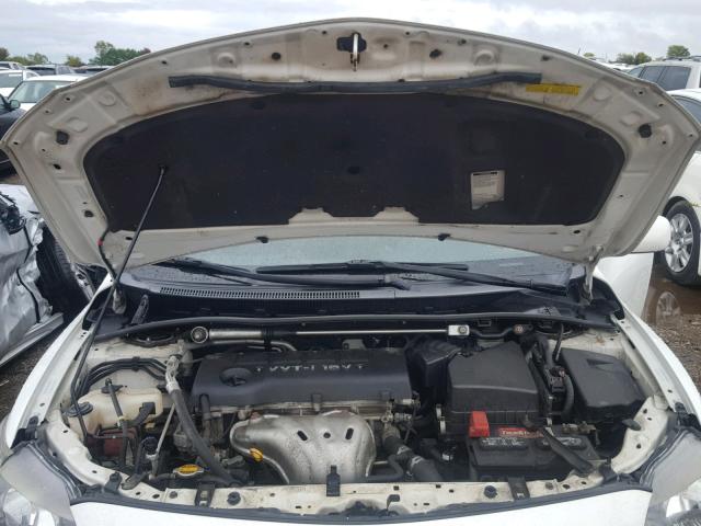 1NXBE40E99Z036462 - 2009 TOYOTA COROLLA XR 白色 照片 7