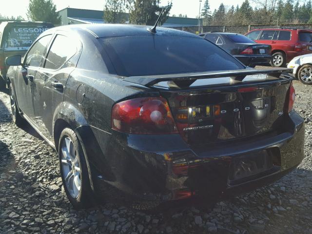 1C3CDZBG7CN198717 - 2012 DODGE AVENGER R/ BLACK photo 3