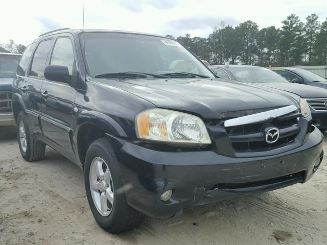 4F2YZ04155KM37600 - 2005 MAZDA TRIBUTE S BLACK photo 1