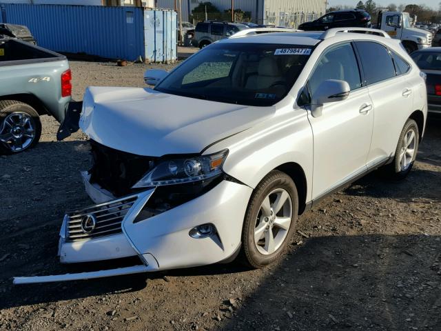 2T2BK1BA1FC318539 - 2015 LEXUS RX 350 WHITE photo 2