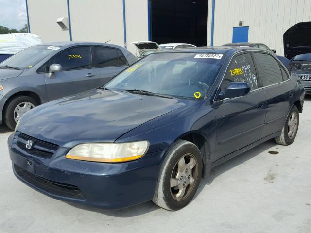 1HGCG5659YA118273 - 2000 HONDA ACCORD EX BLUE photo 2