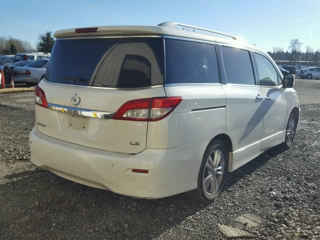 JN8AE2KPXC9040246 - 2012 NISSAN QUEST S WHITE photo 4