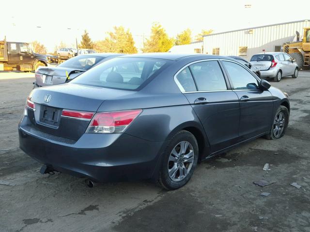 1HGCP2F44BA028347 - 2011 HONDA ACCORD LXP GRAY photo 4