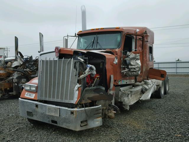 1XKWD49X1FR974827 - 2015 KENWORTH CONSTRUCTI ORANGE photo 2