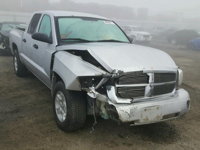 1D7HW48N46S537126 - 2006 DODGE DAKOTA QUA SILVER photo 1