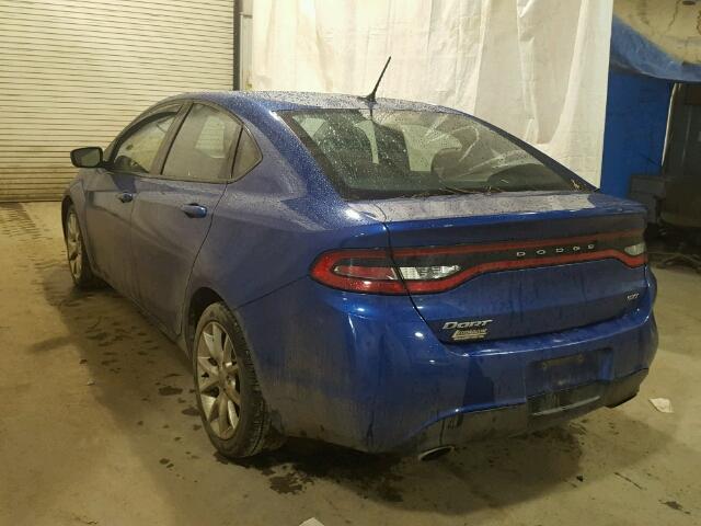 1C3CDFBA8DD325881 - 2013 DODGE DART SXT BLUE photo 3