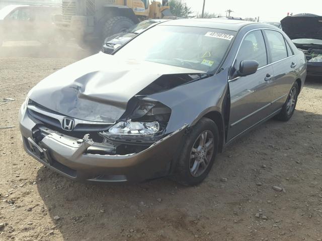 1HGCM56867A168078 - 2007 HONDA ACCORD EX GRAY photo 2