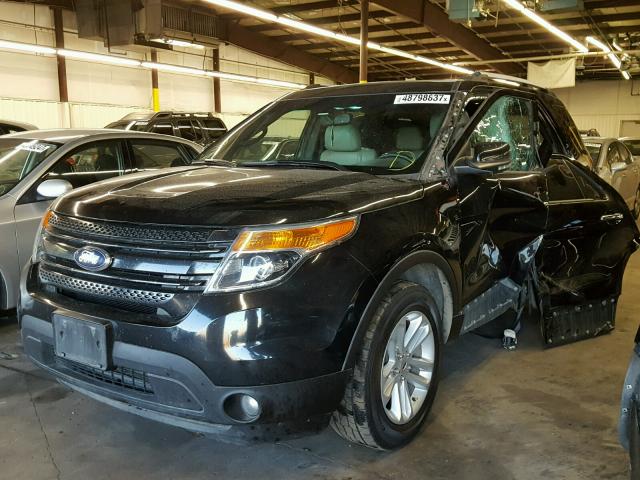 1FM5K8D87DGB14780 - 2013 FORD EXPLORER X BLACK photo 2