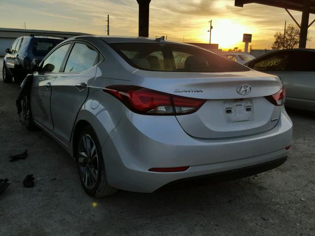 KMHDH4AE5FU284248 - 2015 HYUNDAI ELANTRA SE GRAY photo 3