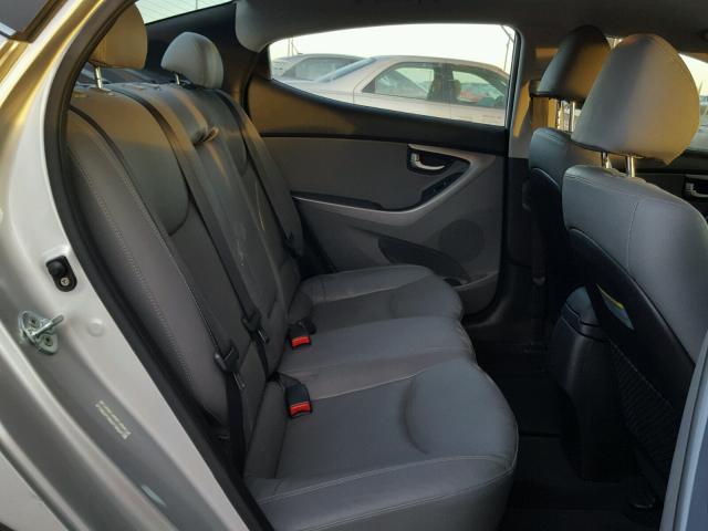 KMHDH4AE5FU284248 - 2015 HYUNDAI ELANTRA SE GRAY photo 6