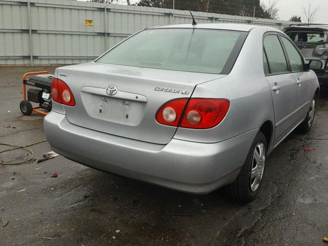 JTDBR32E760070001 - 2006 TOYOTA COROLLA CE GRAY photo 4