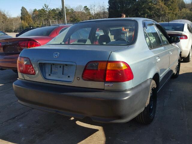 2HGEJ6617YH534238 - 2000 HONDA CIVIC BASE 蓝色 照片 4